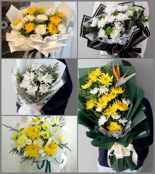 广东梅州市丰顺县埔寨镇埔西村白事花束代送